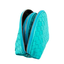 Load image into Gallery viewer, Premium Interlace Braided Wristlet Cosmetic Makeup Bag Set of 2 - Diff Colors