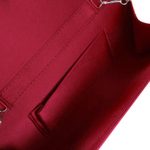 Load image into Gallery viewer, Elegant Satin Flap Crystal Clutch Evening Bag