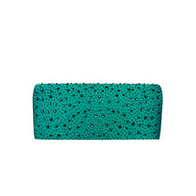 Load image into Gallery viewer, Elegant Satin Flap Crystal Clutch Evening Bag