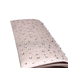 Load image into Gallery viewer, Elegant Satin Flap Crystal Clutch Evening Bag