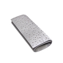 Load image into Gallery viewer, Elegant Satin Flap Crystal Clutch Evening Bag