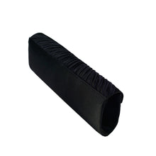 Load image into Gallery viewer, Elegant Pleated Satin Flap Crystal Clutch Evening Bag