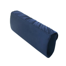 Load image into Gallery viewer, Elegant Pleated Satin Flap Crystal Clutch Evening Bag