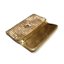 Load image into Gallery viewer, Chic Lightweight Metal Mesh Flap Clutch Evening Bag