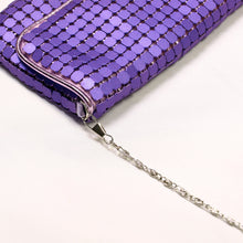 Load image into Gallery viewer, Chic Lightweight Metal Mesh Flap Clutch Evening Bag