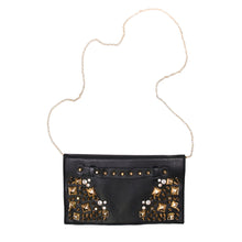 Load image into Gallery viewer, Premium Spike Studded Crossbody Flap Bag