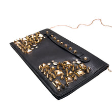 Load image into Gallery viewer, Premium Spike Studded Crossbody Flap Bag
