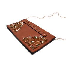 Load image into Gallery viewer, Premium Spike Studded Crossbody Flap Bag