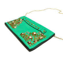 Load image into Gallery viewer, Premium Spike Studded Crossbody Flap Bag