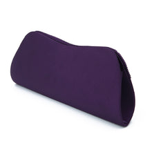 Load image into Gallery viewer, Elegant Pleated Satin & Crystal Hard Clutch Evening Bag
