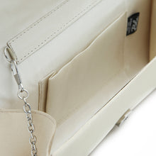 Load image into Gallery viewer, Elegant Pleated Satin Flap Crystal Rhinestones Clutch Evening Bag