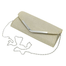 Load image into Gallery viewer, Premium Metallic Glitter Flap Clutch Evening Bag - Diff Colors Avail