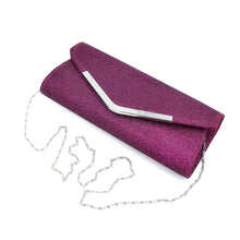 Load image into Gallery viewer, Premium Metallic Glitter Flap Clutch Evening Bag - Diff Colors Avail