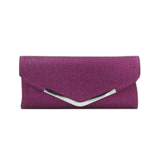 Load image into Gallery viewer, Premium Metallic Glitter Flap Clutch Evening Bag - Diff Colors Avail