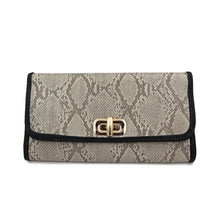 Load image into Gallery viewer, Premium Snakeskin PU Leather Turnlock Flap Handbag Clutch Bag