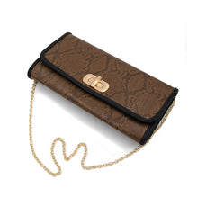 Load image into Gallery viewer, Premium Snakeskin PU Leather Turnlock Flap Handbag Clutch Bag