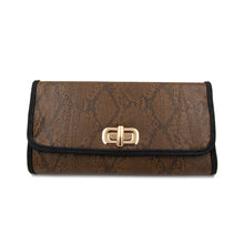 Load image into Gallery viewer, Premium Snakeskin PU Leather Turnlock Flap Handbag Clutch Bag