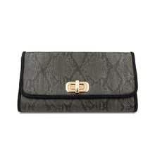 Load image into Gallery viewer, Premium Snakeskin PU Leather Turnlock Flap Handbag Clutch Bag