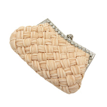 Load image into Gallery viewer, Elegant Braided Pleated Glitter Rhinestone Clutch Evening Bag