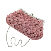 Load image into Gallery viewer, Elegant Braided Pleated Glitter Rhinestone Clutch Evening Bag