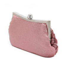 Load image into Gallery viewer, Elegant Braided Pleated Glitter Rhinestone Clutch Evening Bag