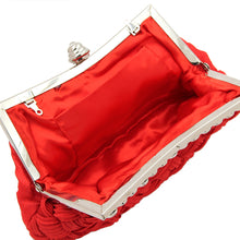 Load image into Gallery viewer, Elegant Braided Pleated Glitter Rhinestone Clutch Evening Bag