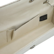 Load image into Gallery viewer, Elegant Classic Pleated Satin Flap Rhinestones Clutch Evening Bag - Diff Colors