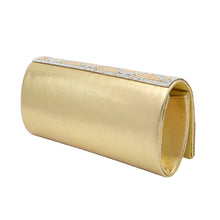 Load image into Gallery viewer, Rhinestones & Pearl Beads Wave Front Glitter Shine Clutch Evening Bag