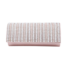 Load image into Gallery viewer, Rhinestones & Pearl Beads Front Glitter Shine Clutch Evening Bag