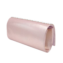 Load image into Gallery viewer, Rhinestones & Pearl Beads Front Glitter Shine Clutch Evening Bag