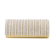 Load image into Gallery viewer, Rhinestones & Pearl Beads Front Glitter Shine Clutch Evening Bag