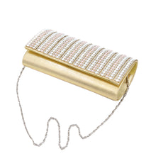 Load image into Gallery viewer, Rhinestones & Pearl Beads Front Glitter Shine Clutch Evening Bag