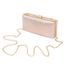Load image into Gallery viewer, Elegant Small Solid Color PU Leather Shine Hard Clutch Evening Bag Handbag