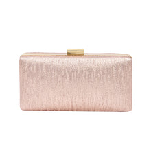 Load image into Gallery viewer, Elegant Small Solid Color PU Leather Shine Hard Clutch Evening Bag Handbag