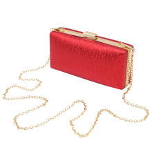 Load image into Gallery viewer, Elegant Small Solid Color PU Leather Shine Hard Clutch Evening Bag Handbag