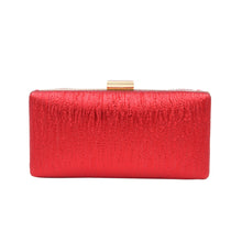 Load image into Gallery viewer, Elegant Small Solid Color PU Leather Shine Hard Clutch Evening Bag Handbag