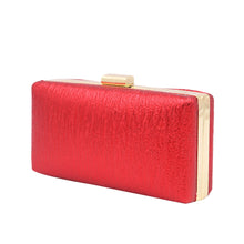Load image into Gallery viewer, Elegant Small Solid Color PU Leather Shine Hard Clutch Evening Bag Handbag