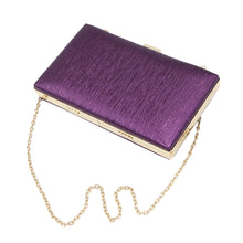 Load image into Gallery viewer, Elegant Large Solid Color PU Leather Shine Hard Clutch Evening Bag Handbag