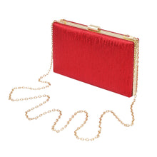Load image into Gallery viewer, Elegant Large Solid Color PU Leather Shine Hard Clutch Evening Bag Handbag