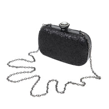 Load image into Gallery viewer, Elegant Glitter Flakes Sequin Hard Clutch Rhinestones Top Evening Bag