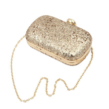 Load image into Gallery viewer, Elegant Glitter Flakes Sequin Hard Clutch Rhinestones Top Evening Bag