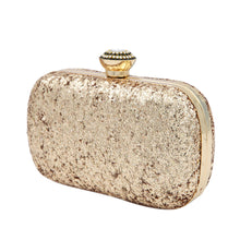 Load image into Gallery viewer, Elegant Glitter Flakes Sequin Hard Clutch Rhinestones Top Evening Bag