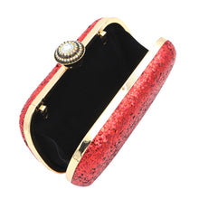 Load image into Gallery viewer, Elegant Glitter Flakes Sequin Hard Clutch Rhinestones Top Evening Bag