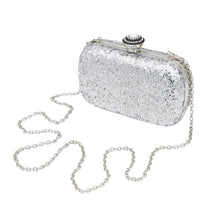 Load image into Gallery viewer, Elegant Glitter Flakes Sequin Hard Clutch Rhinestones Top Evening Bag
