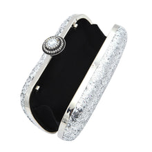 Load image into Gallery viewer, Elegant Glitter Flakes Sequin Hard Clutch Rhinestones Top Evening Bag