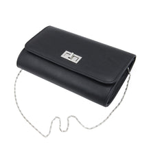 Load image into Gallery viewer, Premium Solid Color PU Leather Turnlock Flap Clutch Bag Handbag