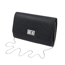 Load image into Gallery viewer, Premium Solid Color PU Leather Turnlock Flap Clutch Bag Handbag