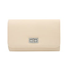 Load image into Gallery viewer, Premium Solid Color PU Leather Turnlock Flap Clutch Bag Handbag