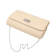 Load image into Gallery viewer, Premium Solid Color PU Leather Turnlock Flap Clutch Bag Handbag
