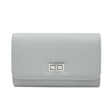Load image into Gallery viewer, Premium Solid Color PU Leather Turnlock Flap Clutch Bag Handbag